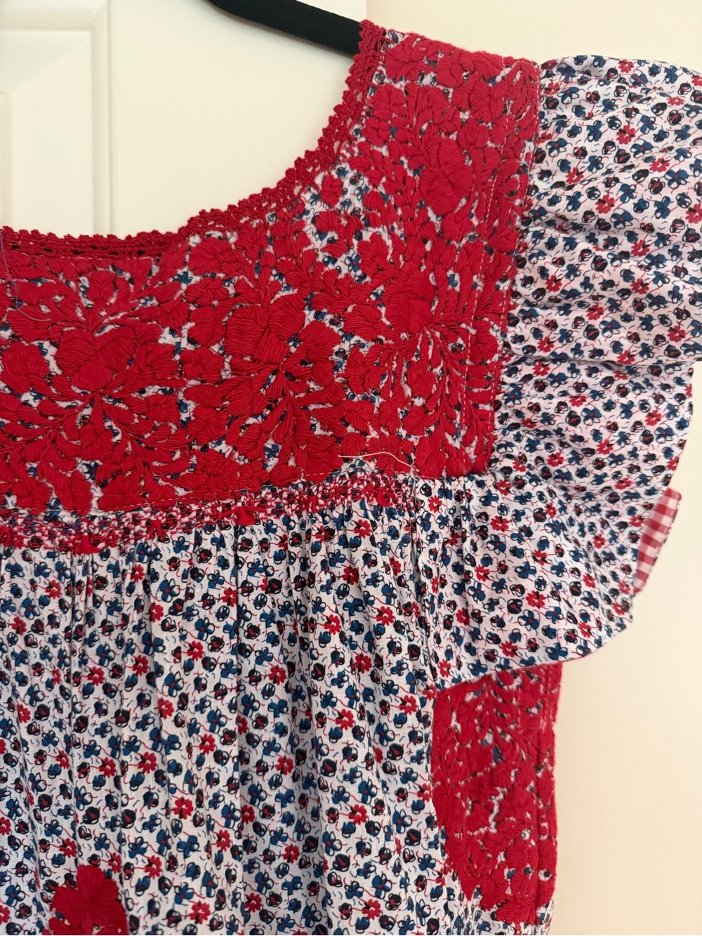 Mi Golondrina Red Floral Dress - Picture 2 of 5